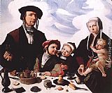 Maerten van Heemskerck Family Portrait painting